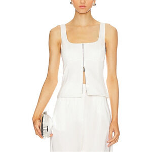 Amanda Uprichard 'Violet' White Polyester Top Size XS